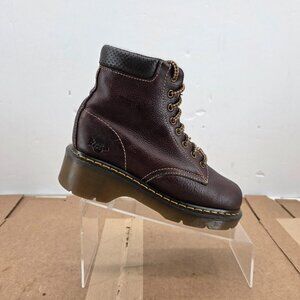 Doc Martens  Jessica distressed Woman’s 8 Eyelet Lace up boots-  Brown- US 7